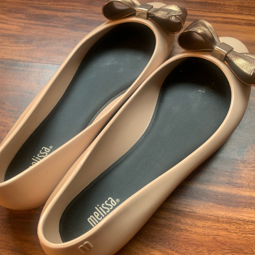 Melissa women’s ballet flats beige size 10 - Picture 3 of 4